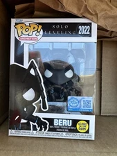 Funko Pop! Solo Leveling BERU #2022 GITD EE Exclusive w/ Protector GLOW NIB