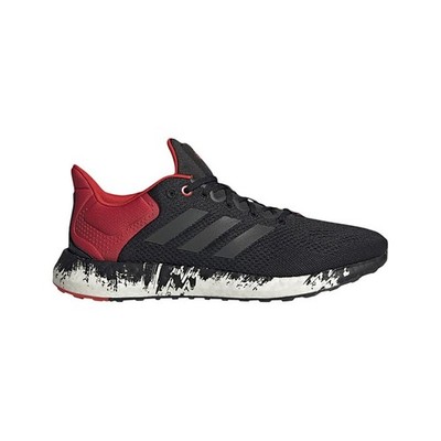 Adidas Mens Pureboost 21 Sneaker - Black/Vivid Red, Size 11 US