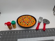 Pretend Play Deep Dish Pan Pizza Utensils Red Pepper Cheese Lot