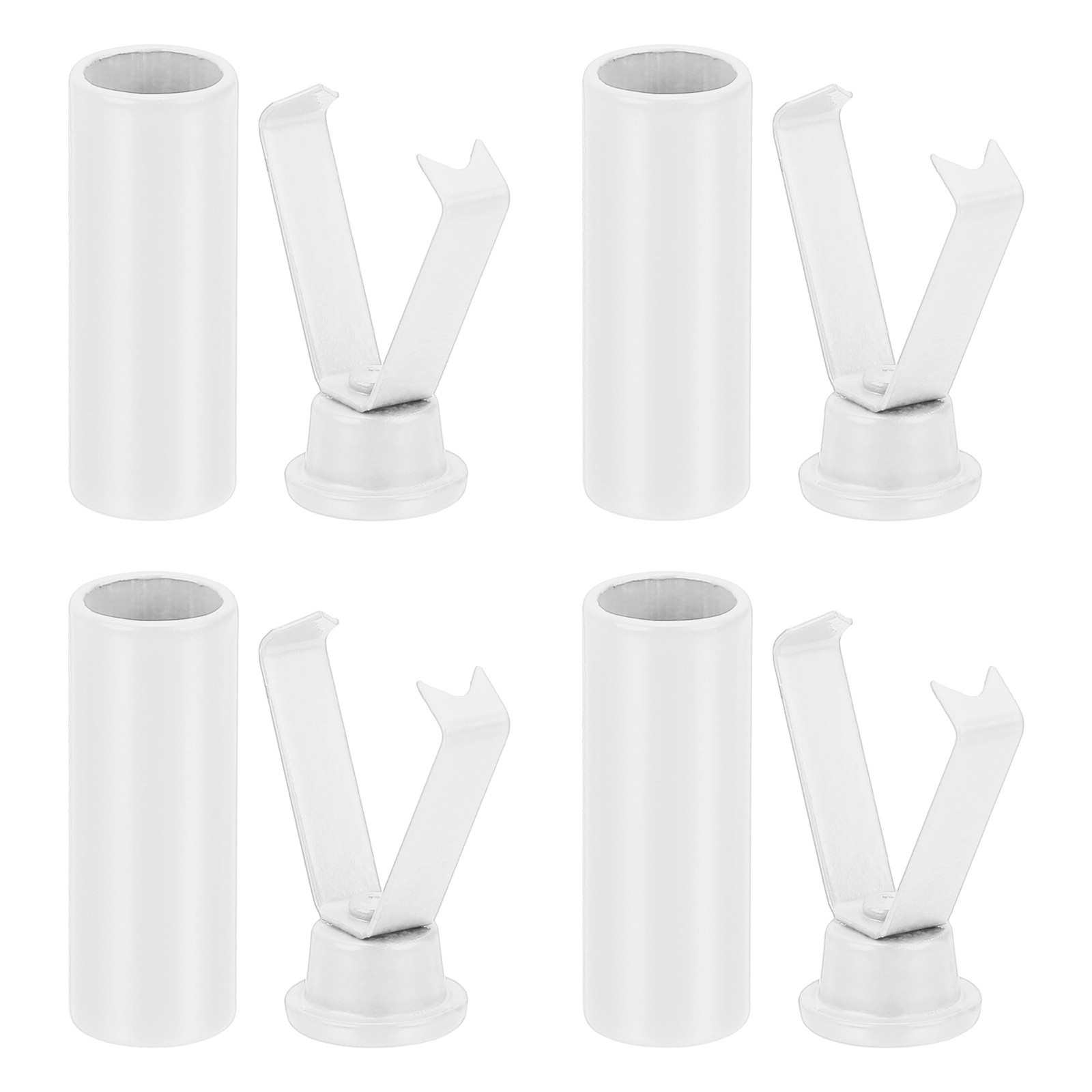 APL Aglets da 0 8 Pollici per Lacci per Scarpe 4 Pezzi Punte di Ricambio per Aglets in Metallo Bianco