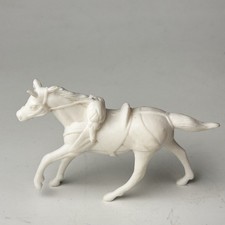 A Vintage "Chubby" Western horse from Marx playsets produced in the 1950s