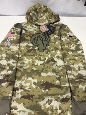 Nike LA Rams 2021 Salute To Service Therma Performance Hoodie Small NWT