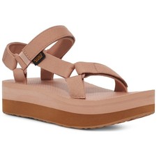 Teva Women Platform Strappy Sandals Flatform Universal Size US 9 Maple Sugar