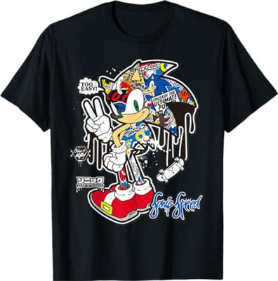 Sonic the Hedgehog Sticker Sonic Speed T-Shirt