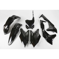 Kit Von Plastica UFO Schwarz Kawasaki Kx250F FüR Moto Ersatzteile ZubehöR Teile