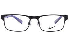 Nike 5574 002 Black Blue Metal Optical Eyeglasses Frame 47-14-125 Kids RX