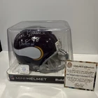 Paul Krause Signed & Inscribed Minnesota Vikings Mini Helmet Schwartz COA