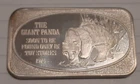 1974 Giant Panda Bear United States Corporation 1oz 999 FINE Silver bar 906/2000