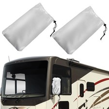 Winter-proof Insulated Rv Mirror Covers For Class A Motorhomes - Waterproof S...