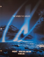 The X-Files/The Albums 1998 RARE promotional folder; VERY GOOD