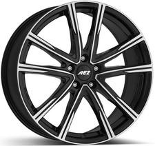 4x Alufelgen AEZ Montreal dark Black/polished 7x18 ET38 LK5 114 18 Zoll Felgen A