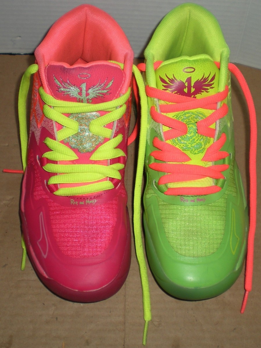 Puma MB1 Lamelo Ball Rick and Morty Men\'s Basketball Shoes Size 11 Red and Green Puma MB1 Lamelo Ball Rick and Morty Men main image 2