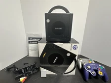 Nintendo GameCube Console CiB Black Complete w/ Box DOL-101 Clean Tested OEM!