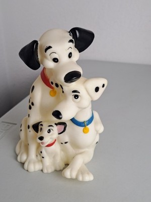 VTG. HAPPINESS EXPRESS DISNEY 101 DALMATIONS PLASTIC 6'' COIN BANK