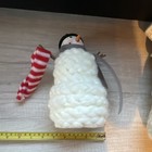 DEMDACO Medium Knit Fabric Snowman Figurine 9in Freestanding Christmas — photo 5
