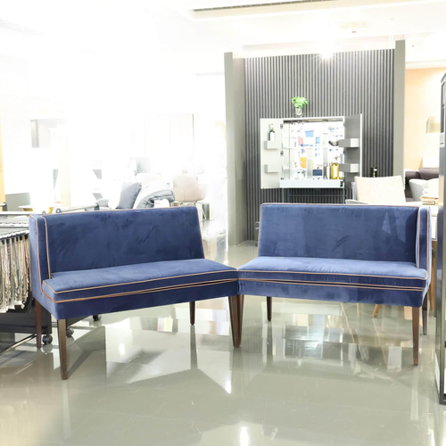 Christine Kröncke 2er Set Bank CK Dinegra CK400.40 Bezug Allure Velvet Blau - Bild 6 von 6