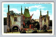 Hollywood CA-California, Grauman's Chinese Theater, Antique Vintage Postcard