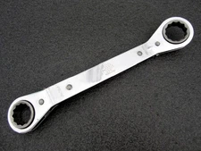 Vintage MAC Tools 3/4" x 7/8" Ratcheting Offset Box End Wrench ROW24282 USA