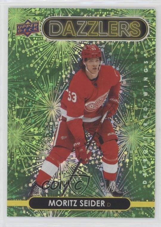 2021-22 Upper Deck Series 2 Dazzlers Green Moritz Seider #DZ-67 03uh