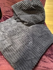 MIULEE Pack of 2 Navy Blue Decorative Velvet Throw Pillow Cover 15” X 15”