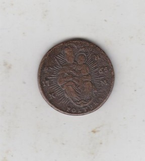 1765 Hungary Copper 1 Poltura NGood/Near Fine