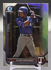 2022 Bowman Draft #BDC-58 Yeison Morrobel Texas Rangers Chrome Refractor