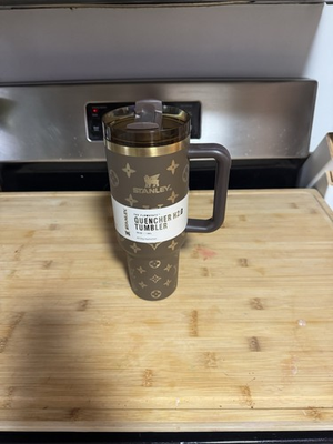#ad LV stanley 40 oz. quencher h2.0 tumbler with Charms $55.00