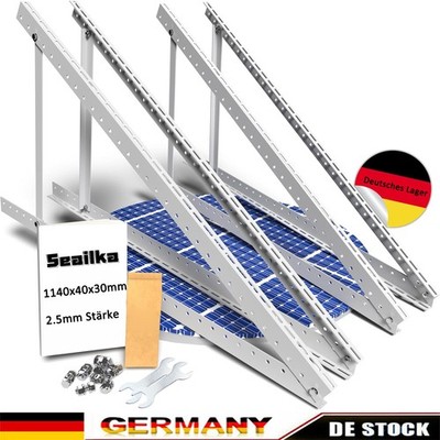 4x PV Halter 118cm Solarpanel Solarmodul Aufständerung Photovoltaik Flachdach