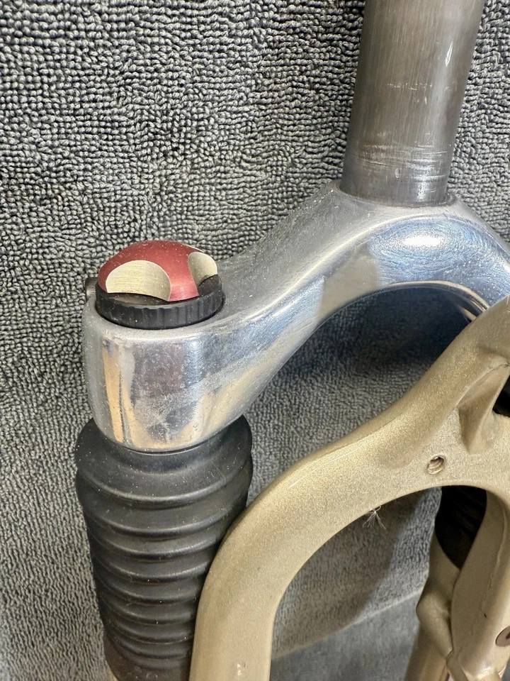 "Horquilla de suspensión de freno de llanta vintage de 1"" Rockshox Judy XC 26" QR 180 mm 1"" dirección" Foto 3 de 4