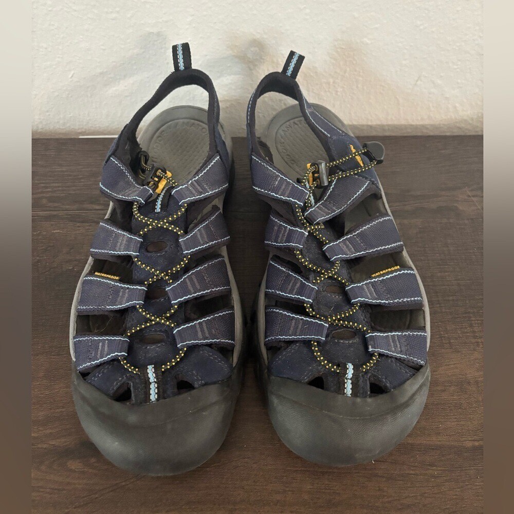 Scarpe da trekking impermeabili Keen Newport H2 donna taglia 11 blu navy sandali outdoor