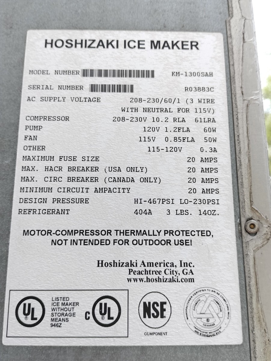 Hoshizaki 1350 Pound Ice Maker Machine w Ice Bin #KM-1300SAH - #2