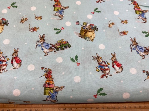 Beatrix Potter Peter Rabbit Joy of Giving Cotton Fabric by 1/2 Metre* Or Panel - Picture 11 of 13