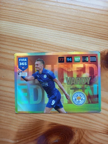 Jamie Vardy Panini Adrenalyin Card LIMITED EDITION
