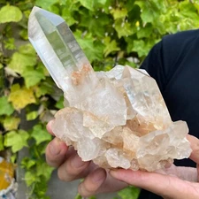 750g Natural White Clear Quartz Crystal Cluster Raw Healing Specimen