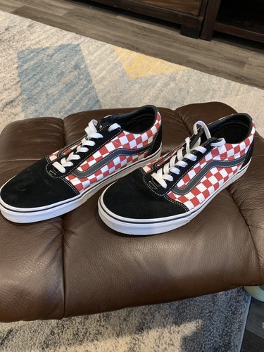 vans old skool rouge a carreaux