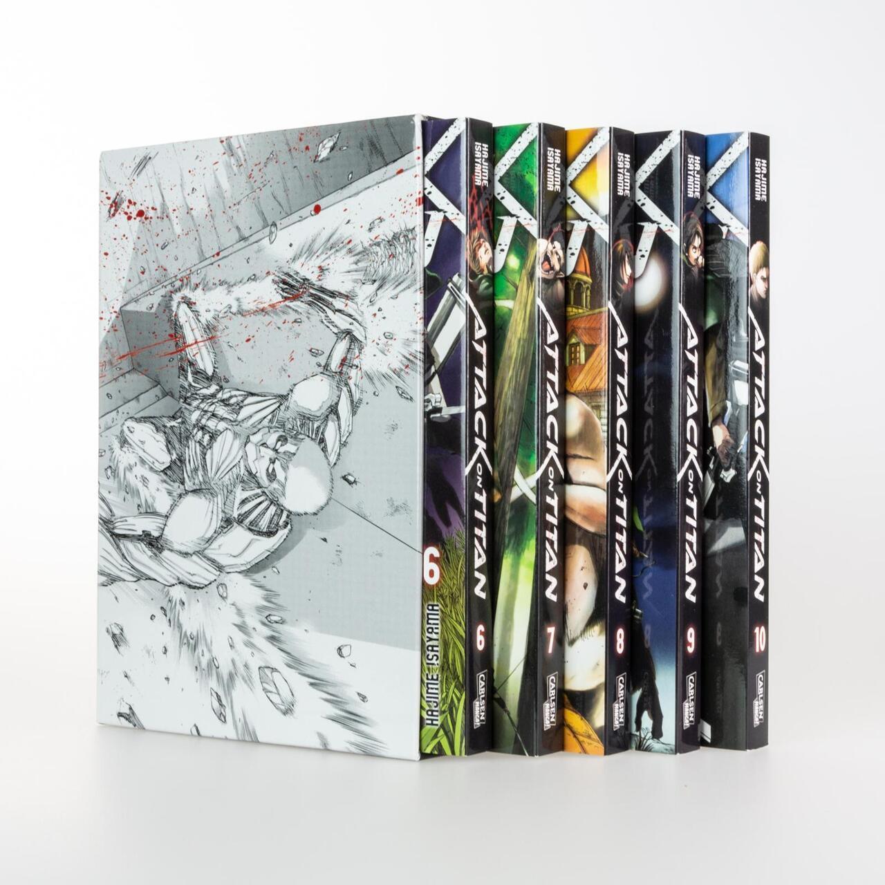 Thumbnail - Hajime Isayama / Attack On Titan, Bände 6-10 Sammelschube ...