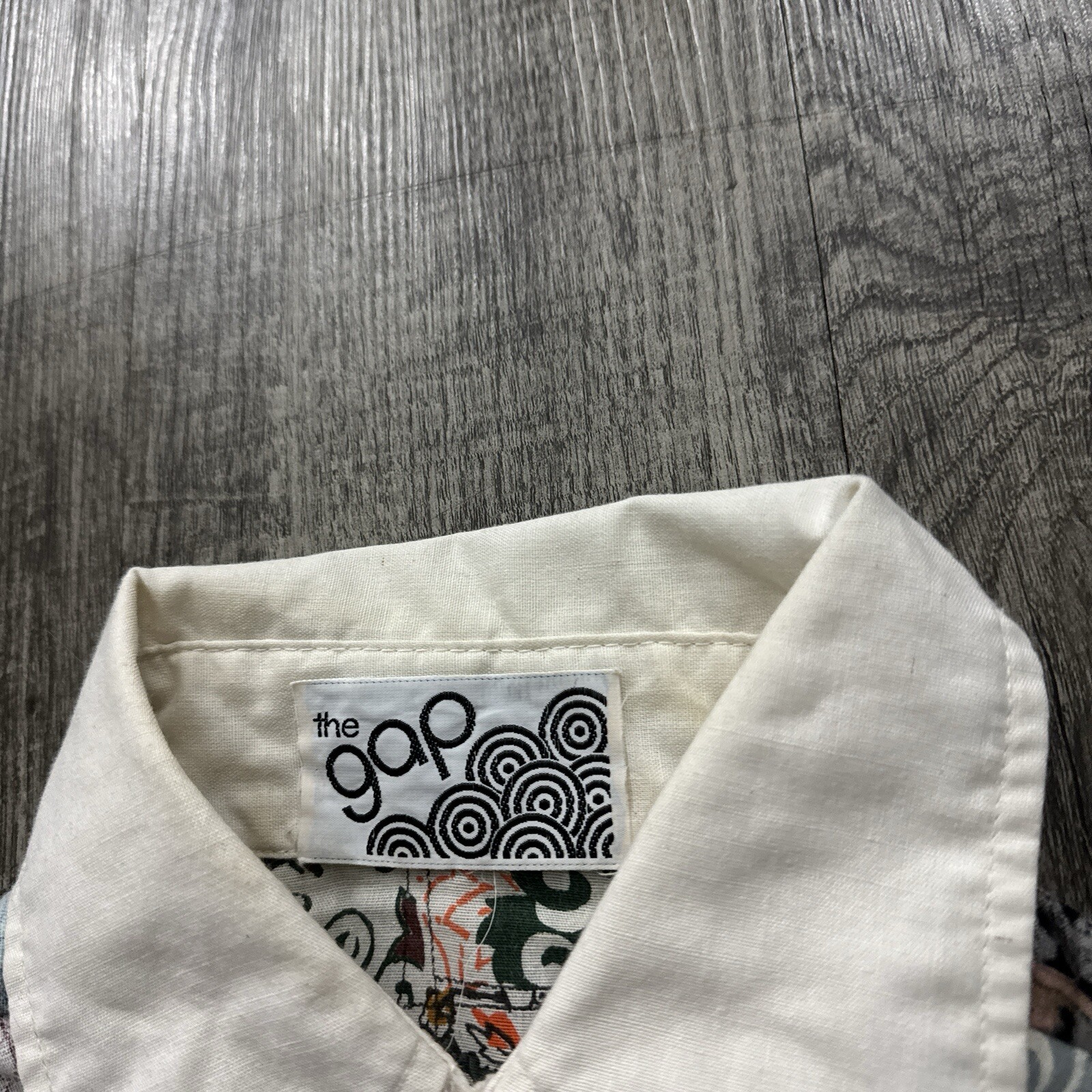 Vintage The Gap Patchwork Floral Button Shirt Hip… - image 4