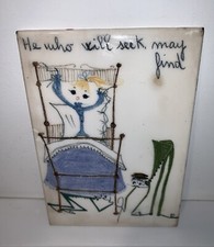 Piastrella vintage Richard Ginori chi cercherà può trovare firmata MOLTO RARA