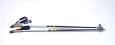 ONE WAY OZ49321 DIAMOND FX JR FIBREGLASS SKI POLES LIGHT / DARK GRAY 100CM