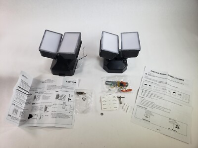 EMANER Dimmable Flood Lights Outdoor Switch Controlled Hardwired 24-Watt 2-Pack