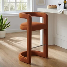 Winslow Bar Stool in Rust