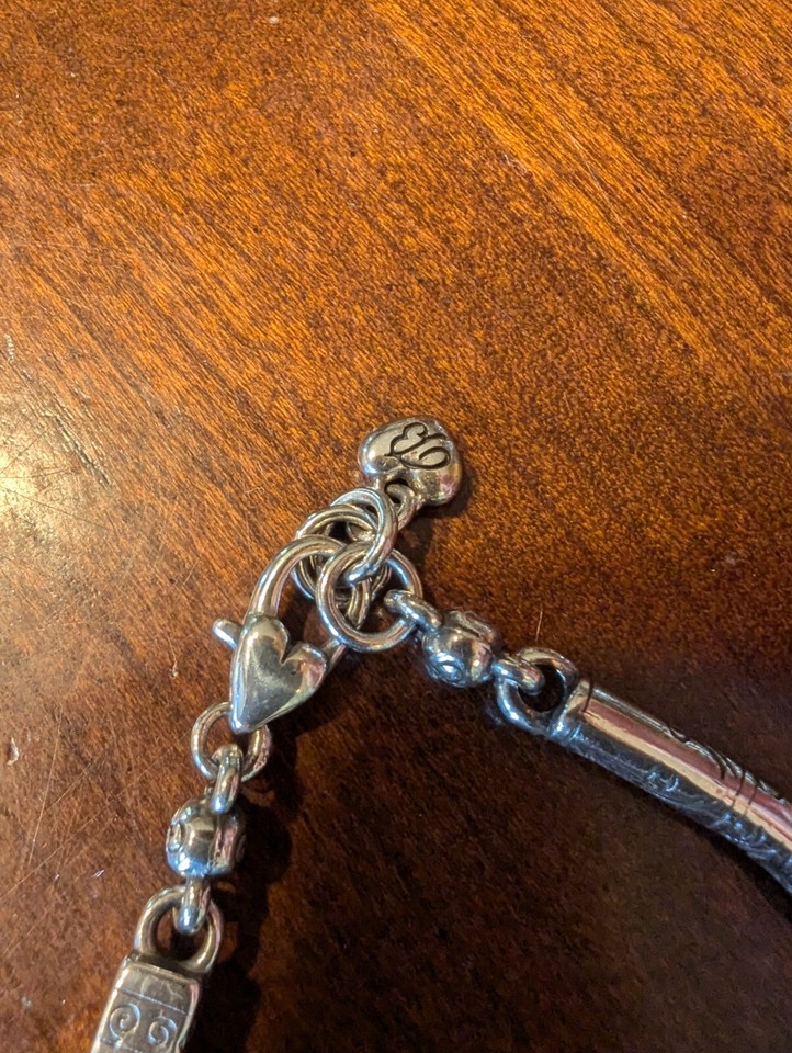 Brighton Marrakesh Etched Link Silver Plate Rectangle Bracelet eBay