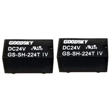 10Pcs GOODSKY GS-SH-224T DC24V Power Relay 8Pins #A6-22