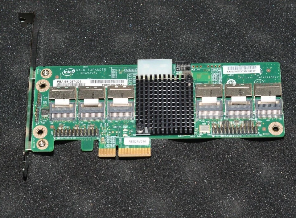 RES2SV240 Intel Original 24port SATA SAS Storage expansion card - Image 3 of 4