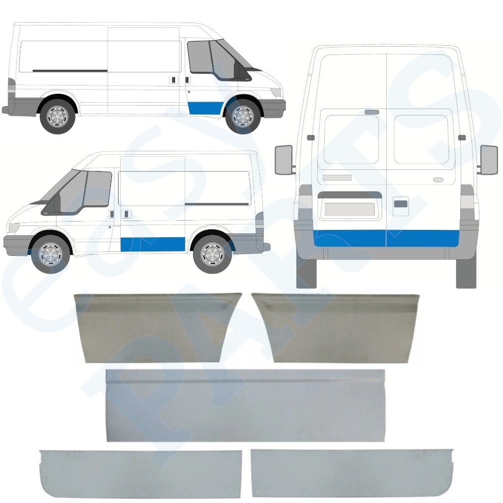 FORD TRANSIT 2000-2013 SWB ALL DOOR OUTER REPAIR PANELS / SET