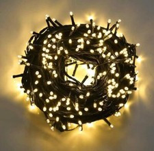 200 Christmas LED Fairy Lights Mains Plug-In Outdoor Garden Xmas Tree Home Decor