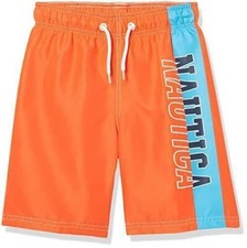 Nautica Boys' Swim Trunk with UPF 50 Sun Protection