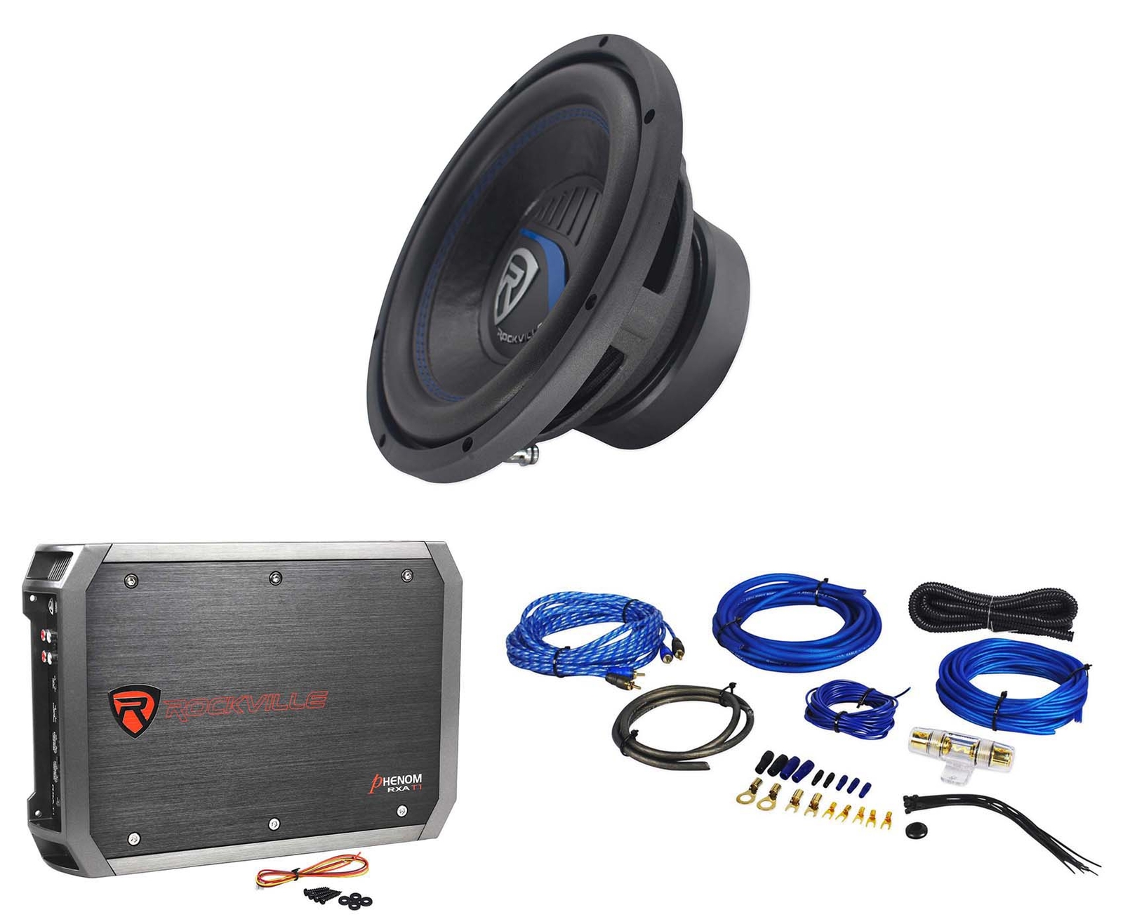 Автомобильный аудио сабвуфер Rockville K5 W10K5S4 10 Мощностью 1200 Вт 4 Ом Усилитель Комплект усилителей 20790₽