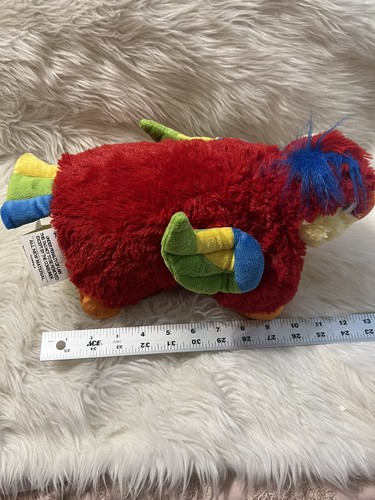 Tropischer Papagei Kissen Haustier roter Vogel 11 Zoll mehrfarbig Plüschtier Stofftier Spielzeug - Bild 12 von 20