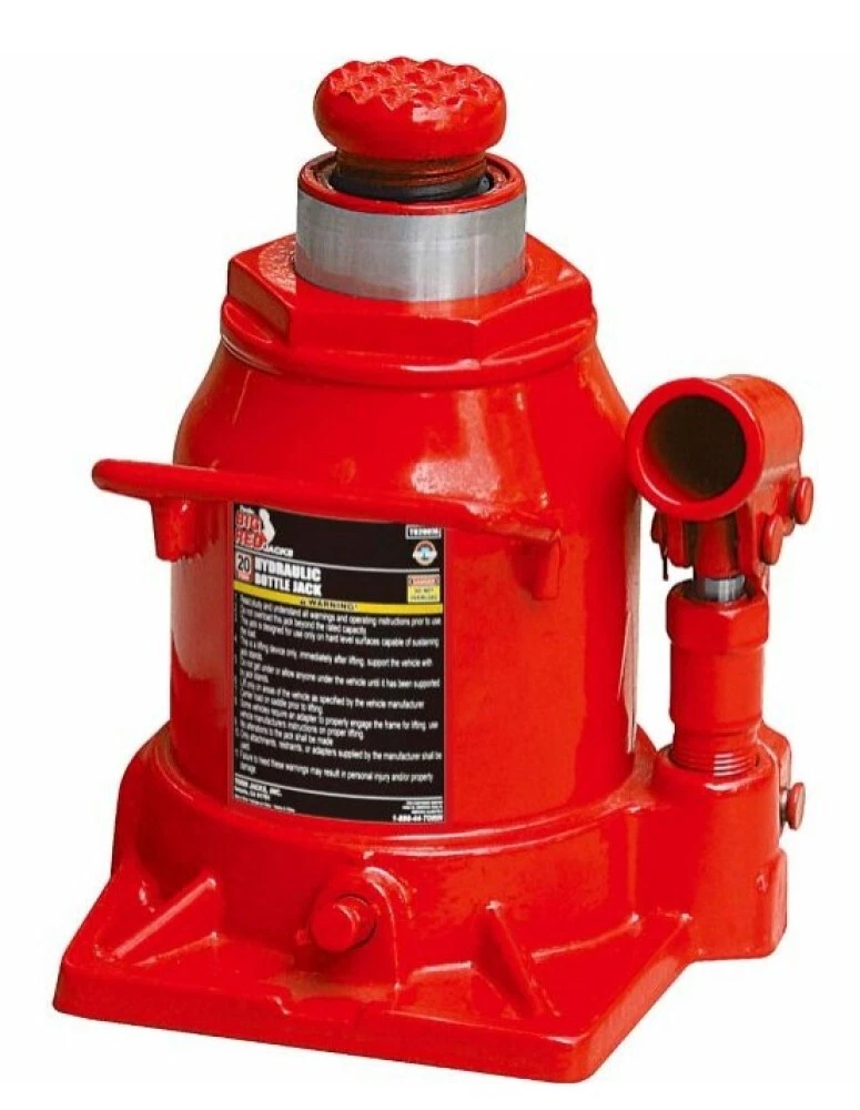 Cric bouteille hydraulique Rouge Capacité 20 tonnes de TORIN